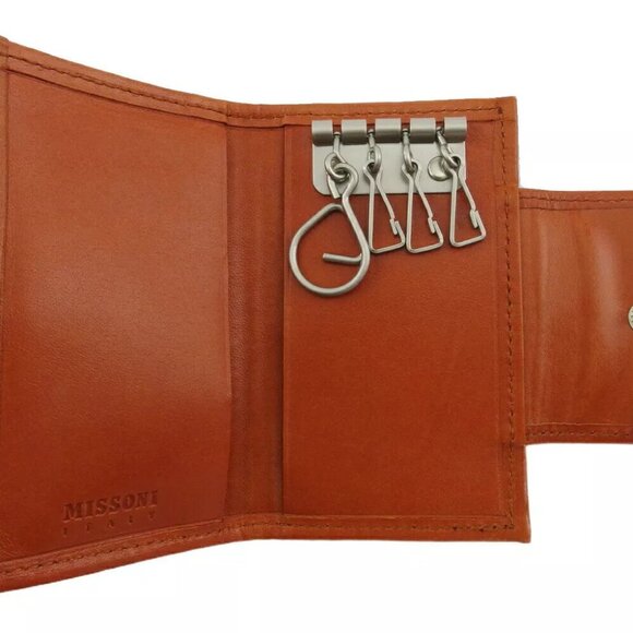 Missoni Key Case Logo Leather Authentic USED - Picture 12 of 15